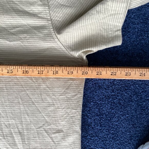 Light Green Striped Polo Shirt - Medium - Picture 3 of 6